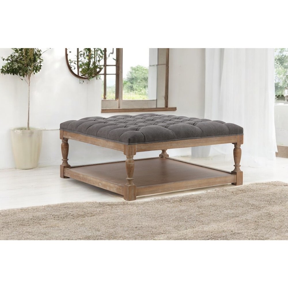 Z-Athena-Sq36 Coffee Table White And Frost Grey. Picture 1