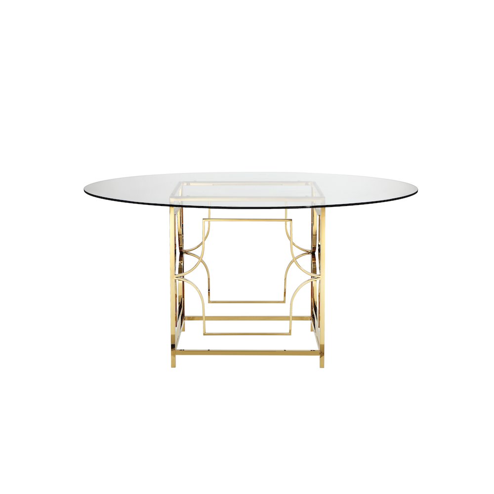 Z-Edward Dining Table Gold. Picture 1