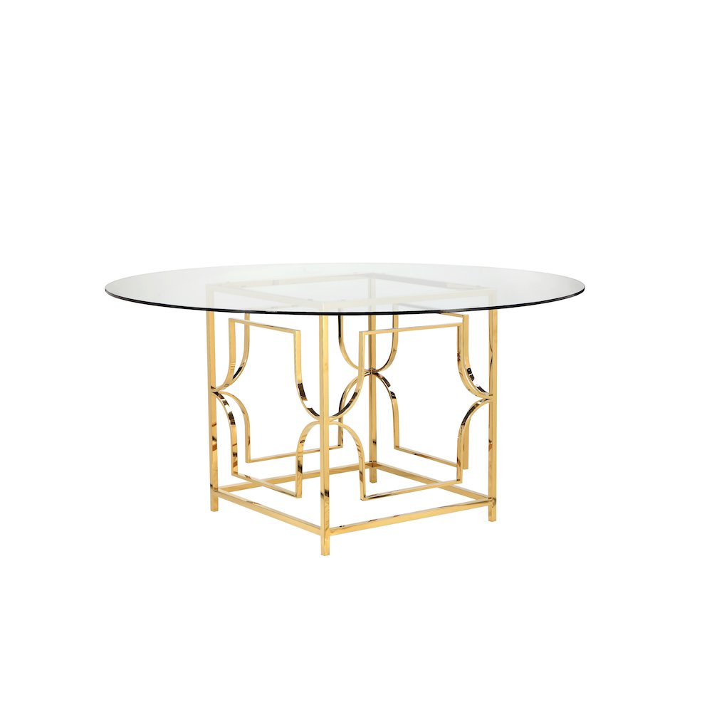 Z-Edward Dining Table Gold. Picture 2