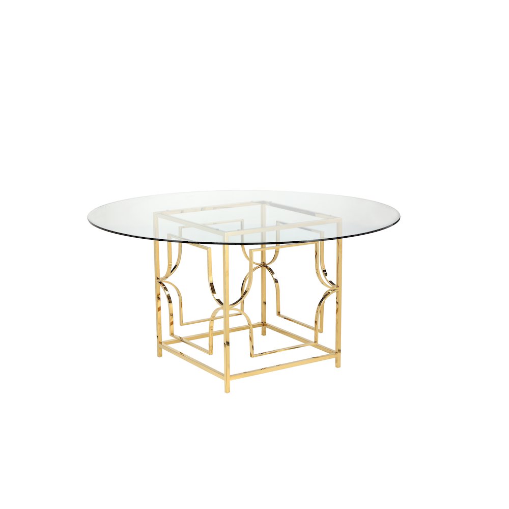 Z-Edward Dining Table Gold. Picture 3