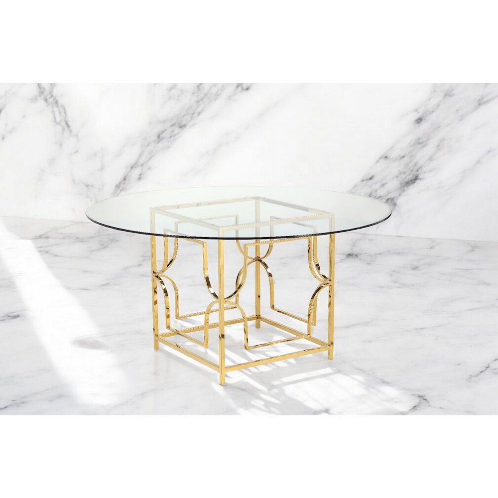 Z-Edward Dining Table Gold. Picture 7