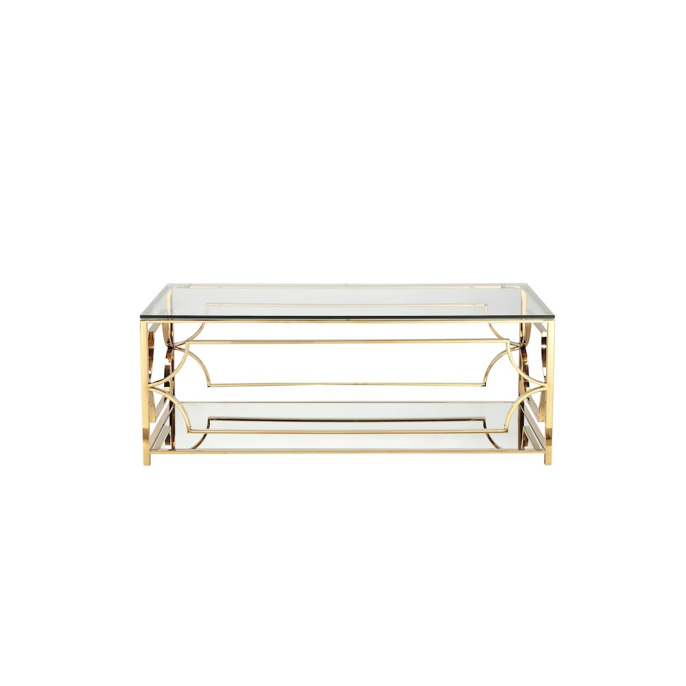 Z-Edward Rect Coffee Table Gold. Picture 1