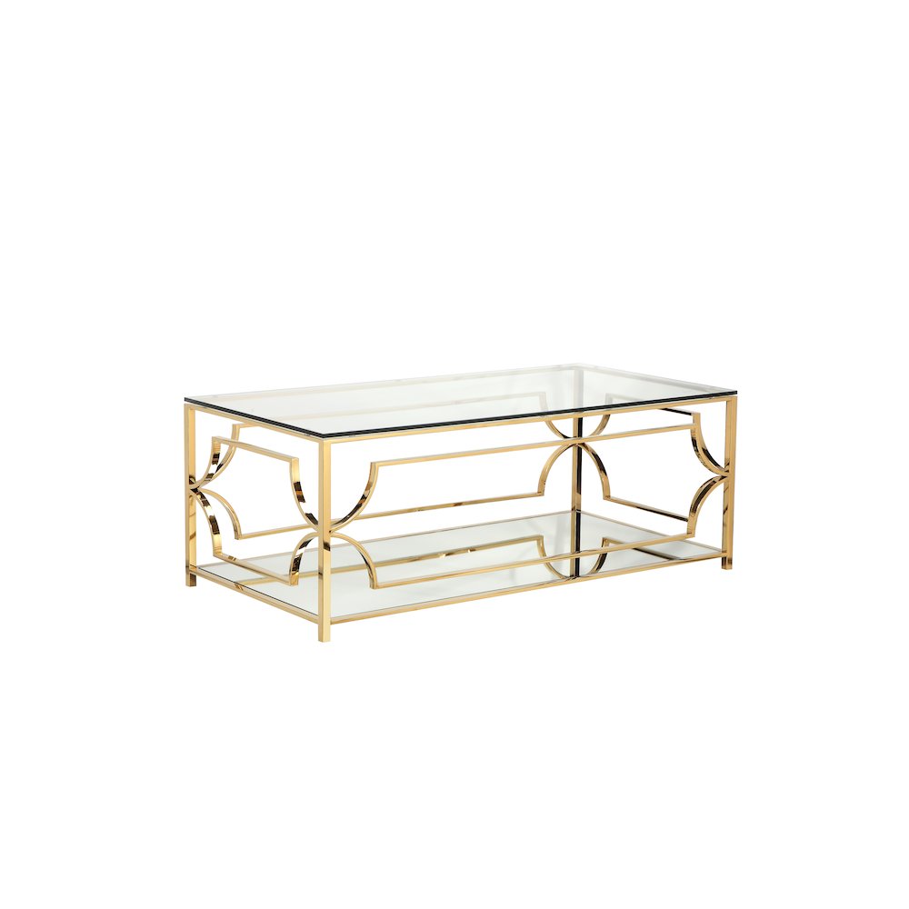 Z-Edward Rect Coffee Table Gold. Picture 2