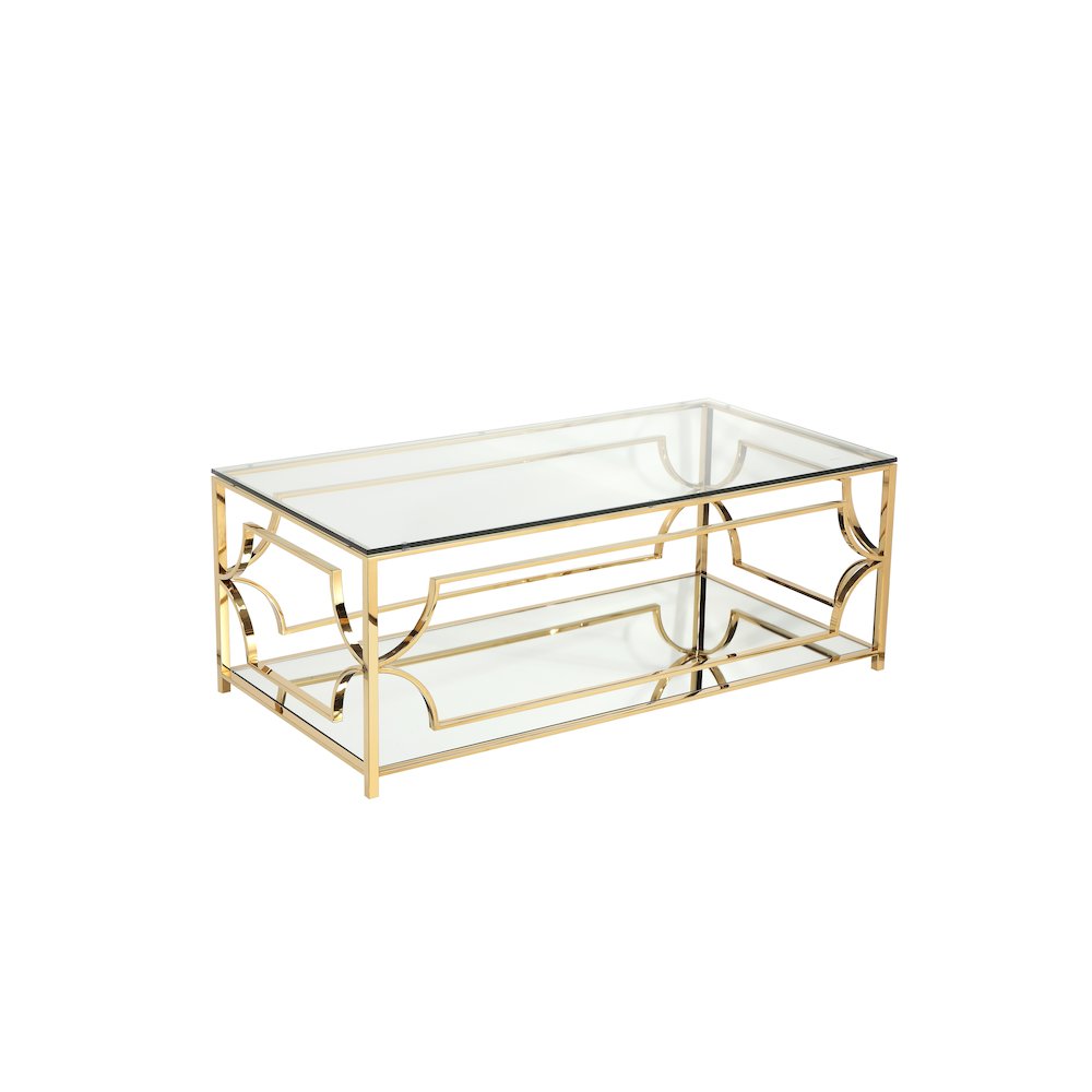 Z-Edward Rect Coffee Table Gold. Picture 3
