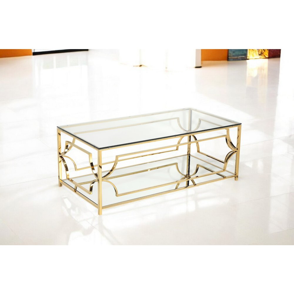 Z-Edward Rect Coffee Table Gold. Picture 7