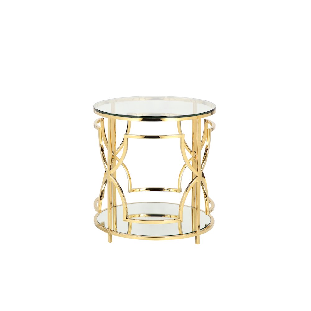 Z-Edward Round Side Table Gold. Picture 1