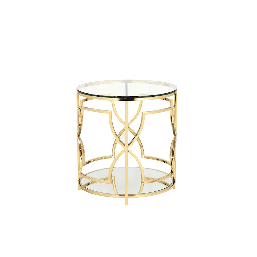 Z-Edward Round Side Table Gold. Picture 2