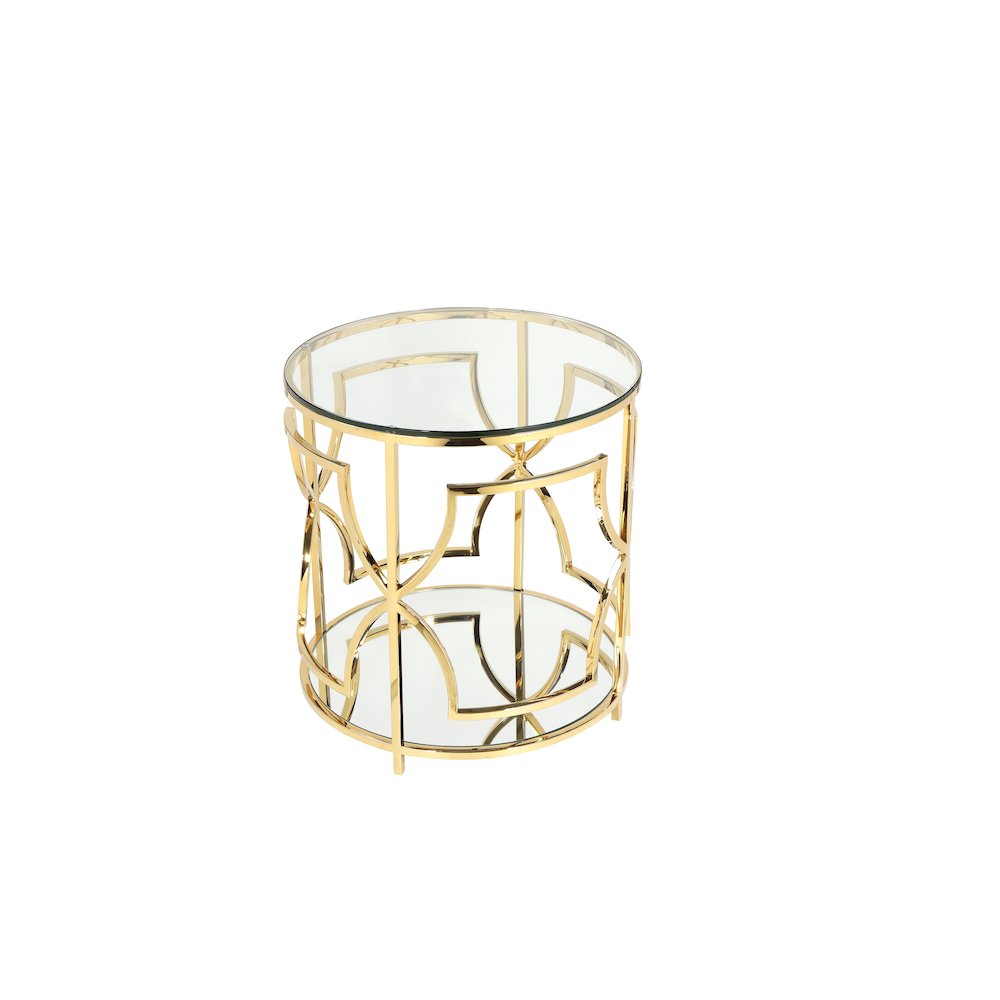 Z-Edward Round Side Table Gold. Picture 3