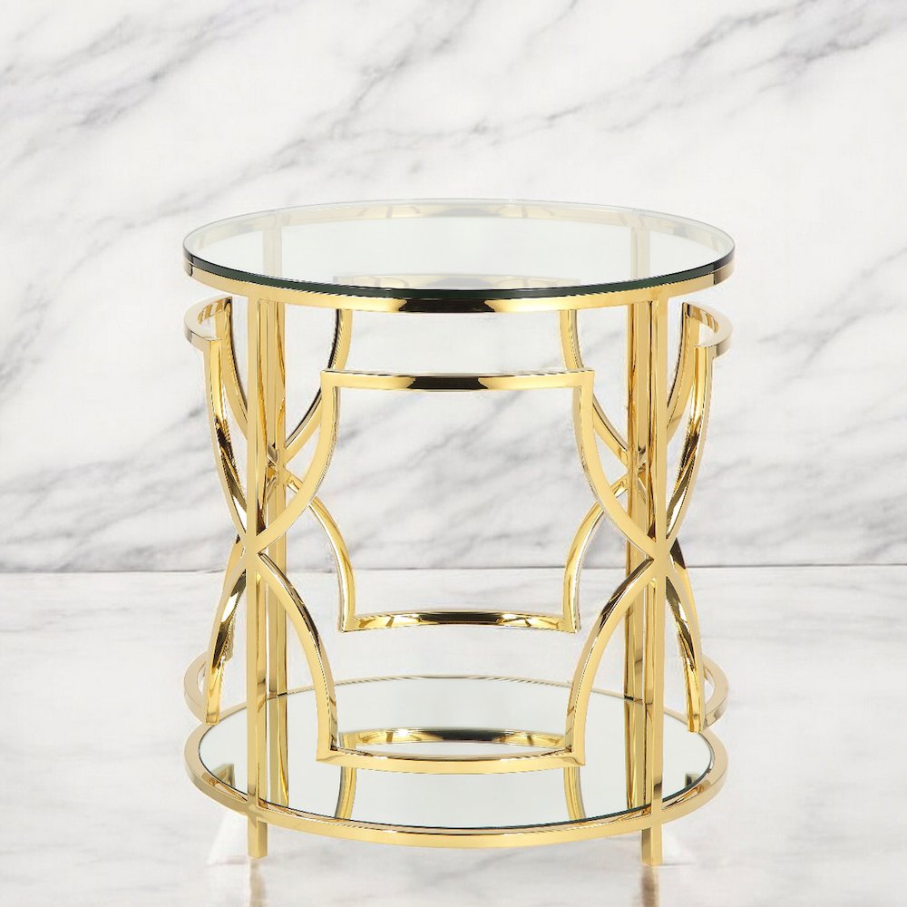 Z-Edward Round Side Table Gold. Picture 6