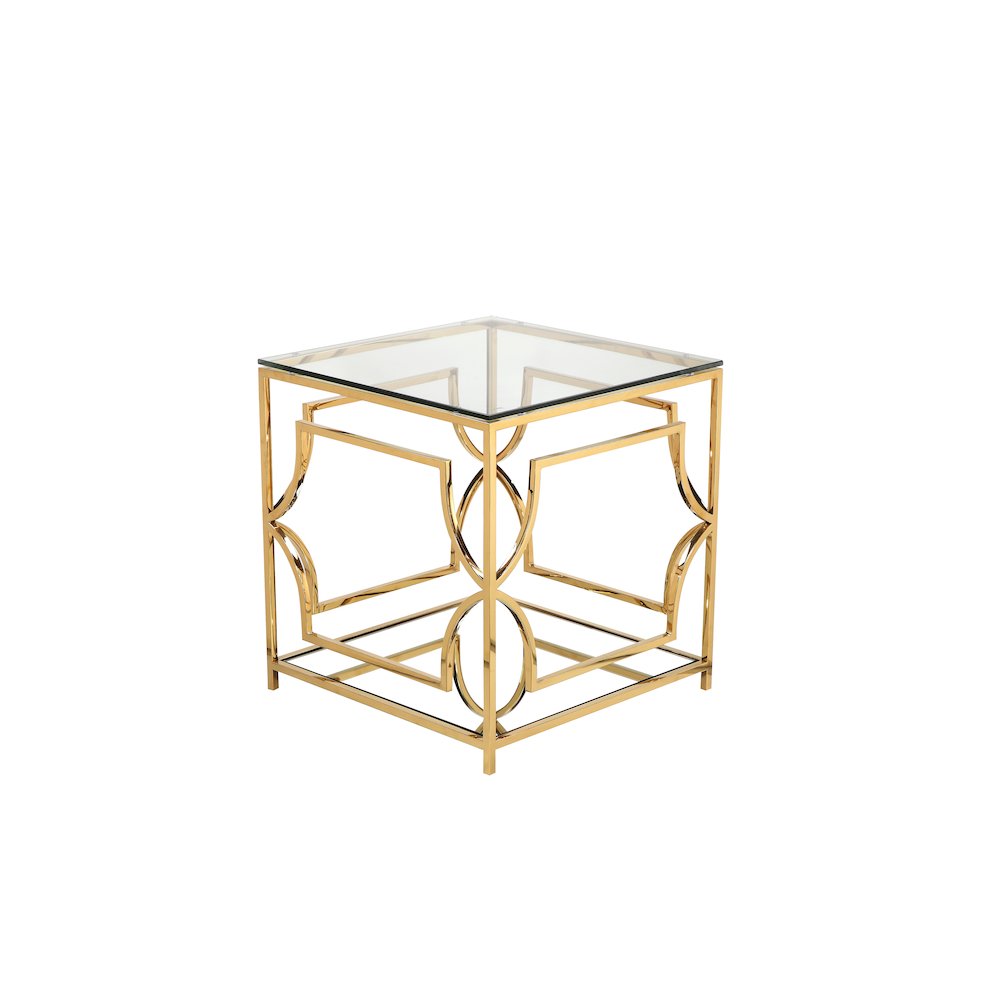 Z-Edward Square Side Table Gold. Picture 1