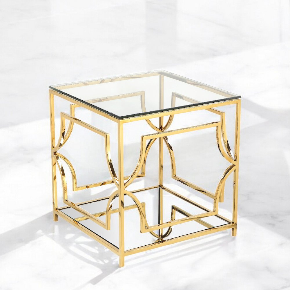 Z-Edward Square Side Table Gold. Picture 7