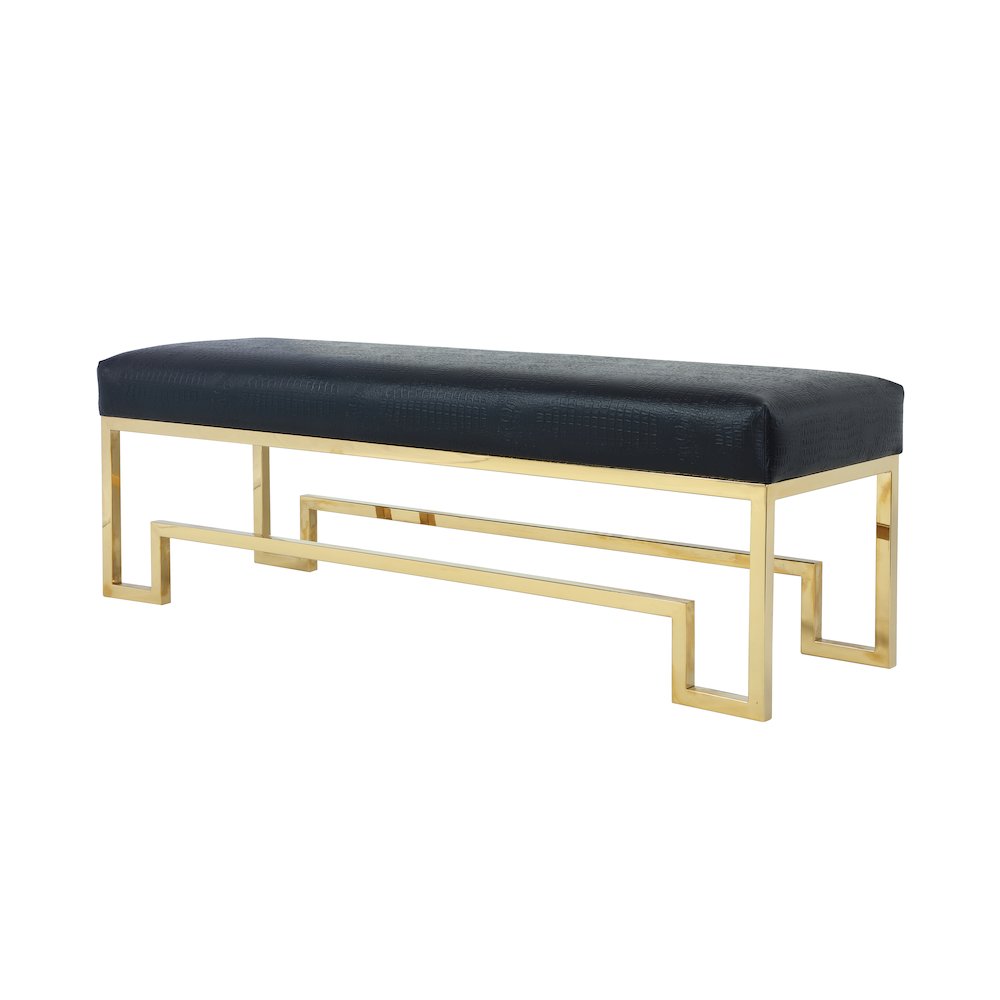 Z-Gold Laurence Bench Pu Blk Gator. Picture 2