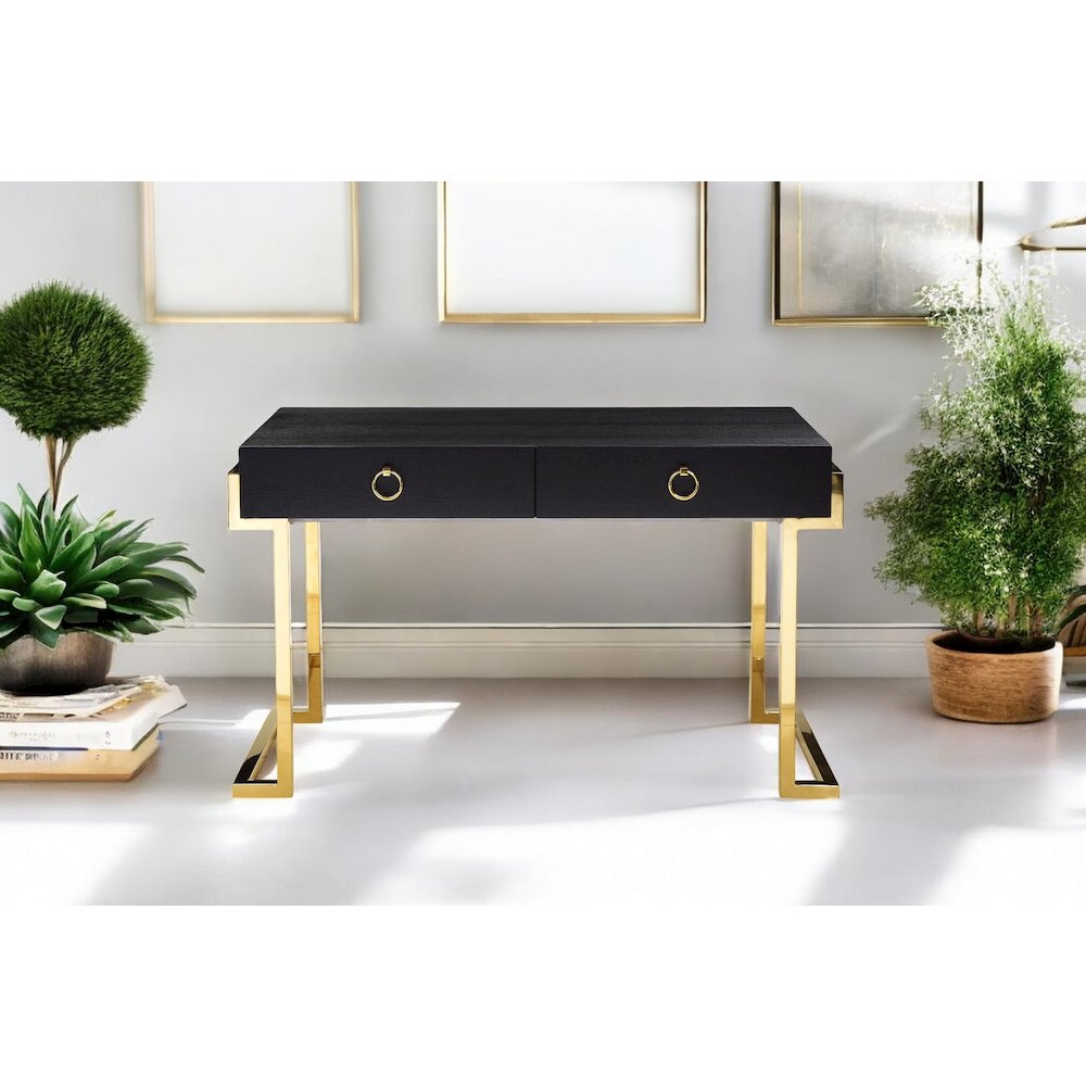 Z-Julia Desk Black Ash Veneer. Picture 1