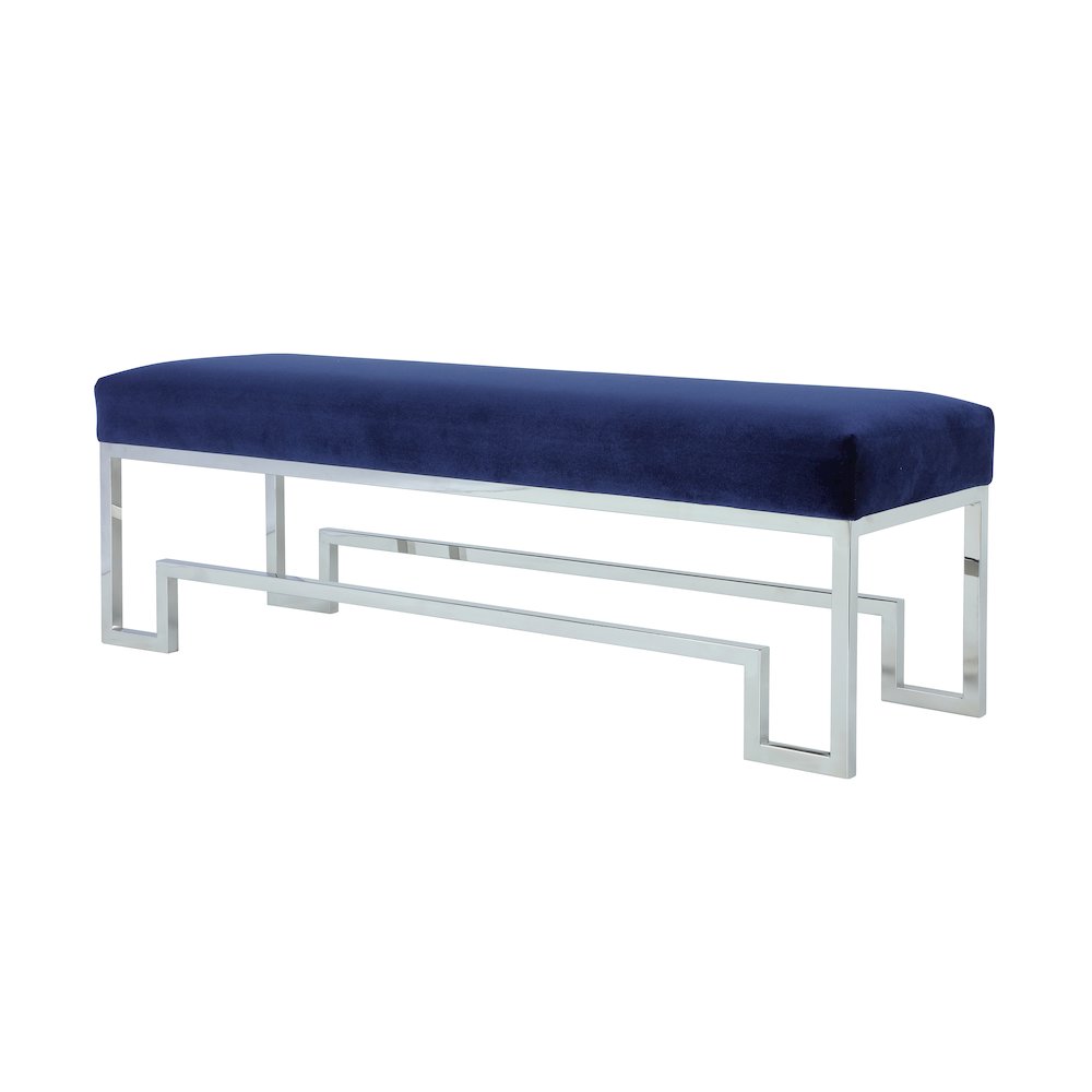 Z-Silver Laurence Bench Velvet Navy. Picture 2