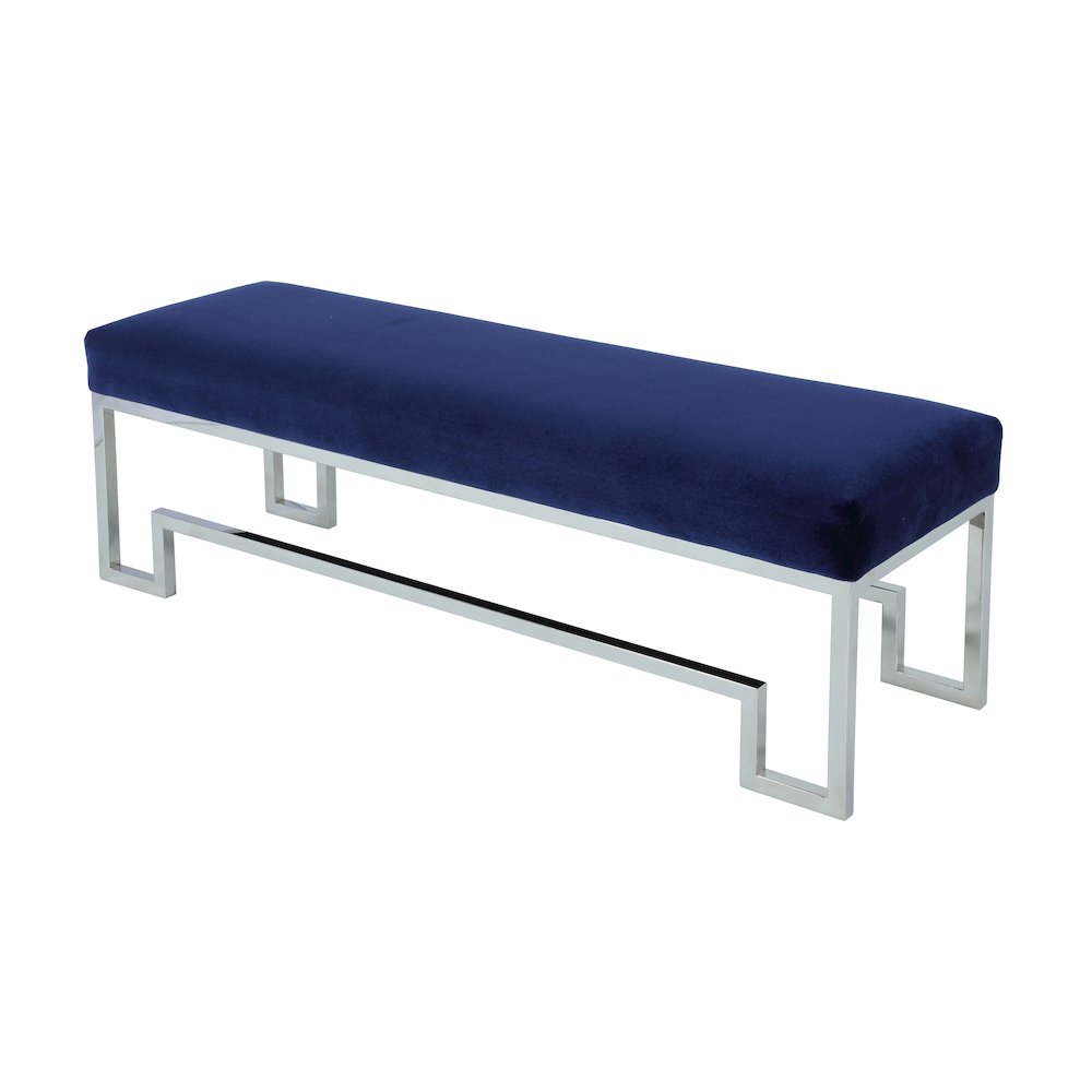 Z-Silver Laurence Bench Velvet Navy. Picture 3