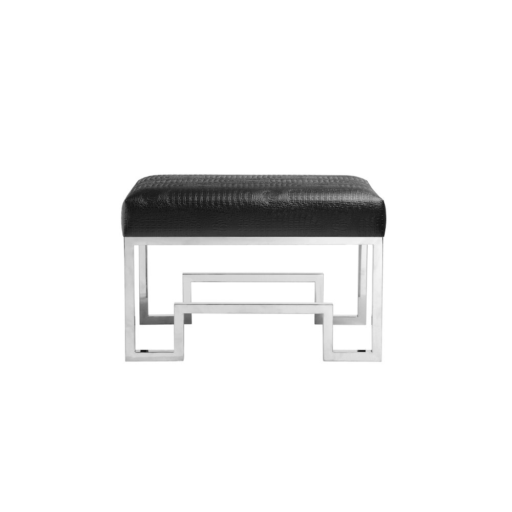 Z-Laurence Stool Black Gator. Picture 2