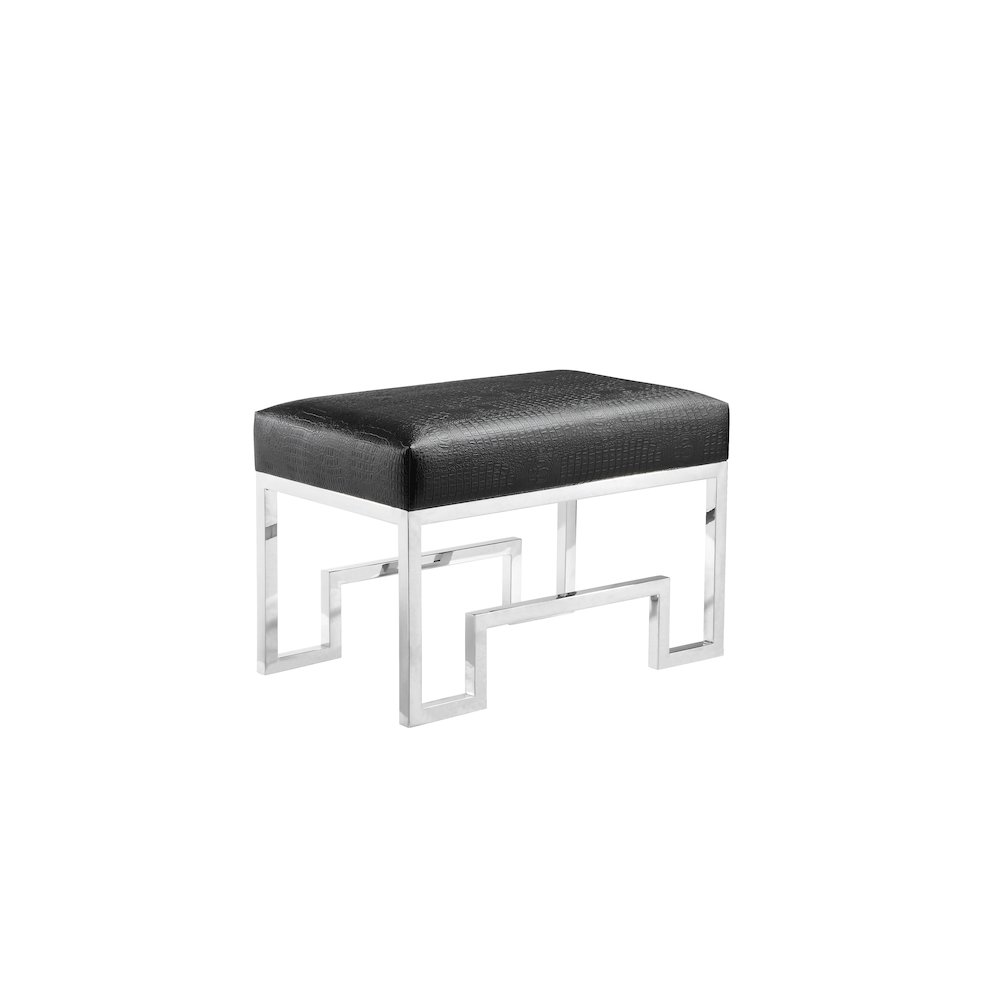 Z-Laurence Stool Black Gator. Picture 3