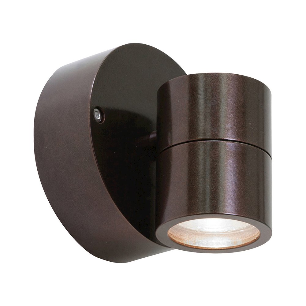 1 Light Outdoor Wall Mount Spotlight. Picture 1