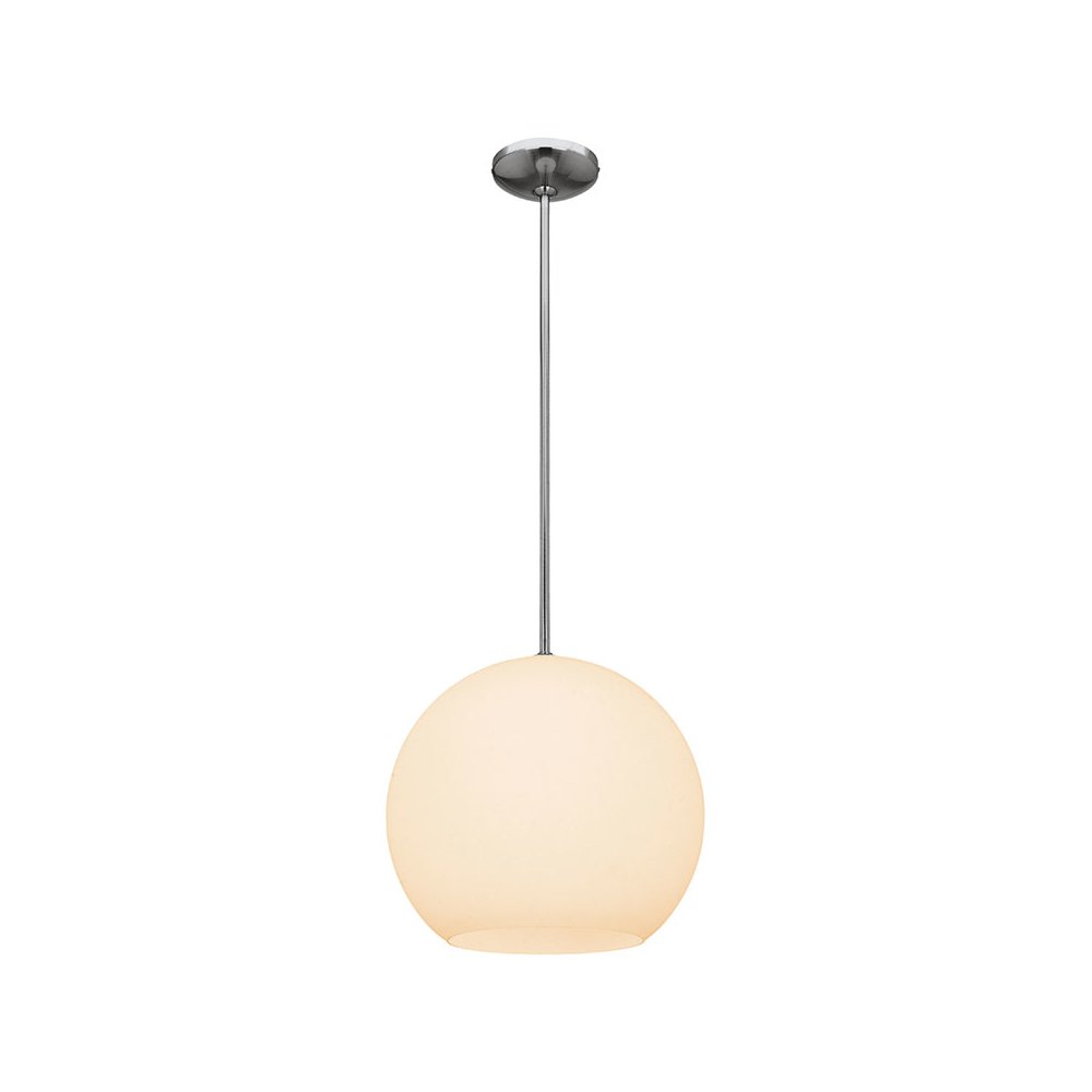 LED Pendant in Brushed Steel Color. Picture 1