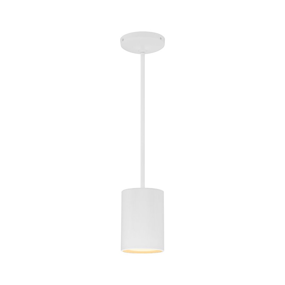 LED Pendant in Matte White Color. Picture 1