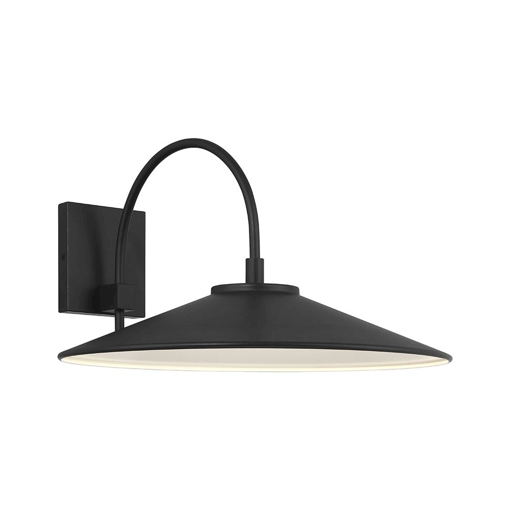 Outdoor LED Wall Mount in Black Color. Picture 1