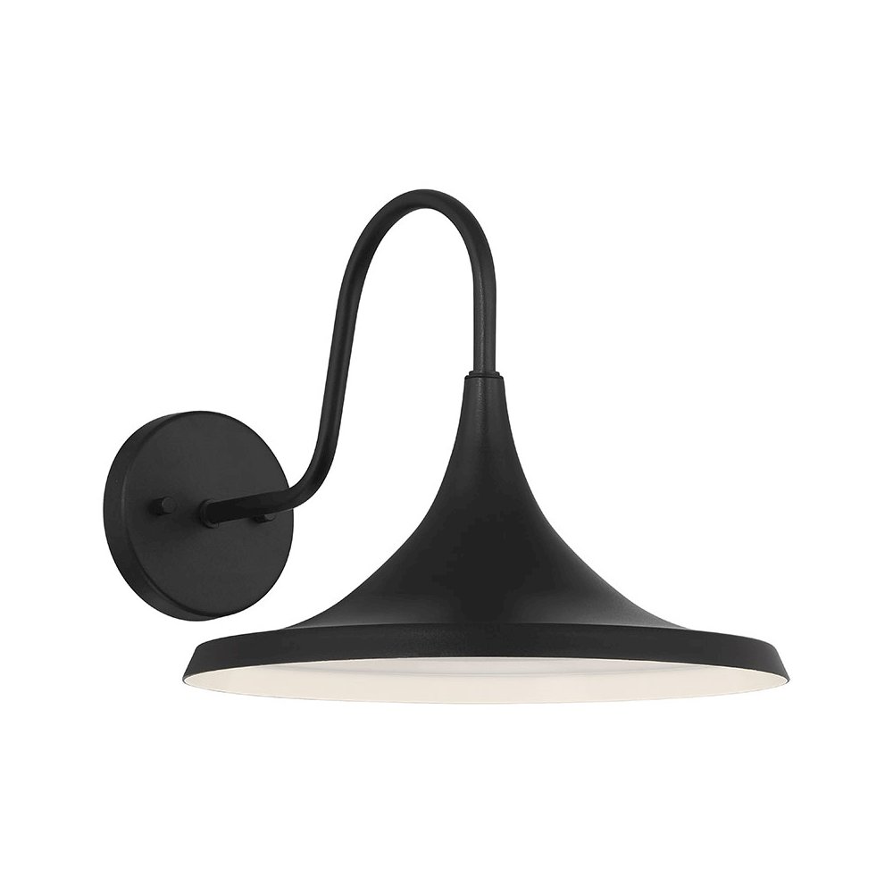 Outdoor LED Wall Mount in Black Color. Picture 1