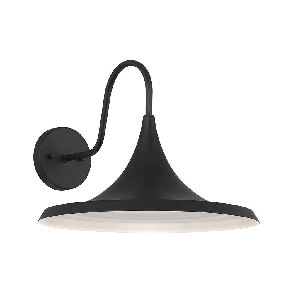Outdoor LED Wall Mount in Black Color. Picture 1