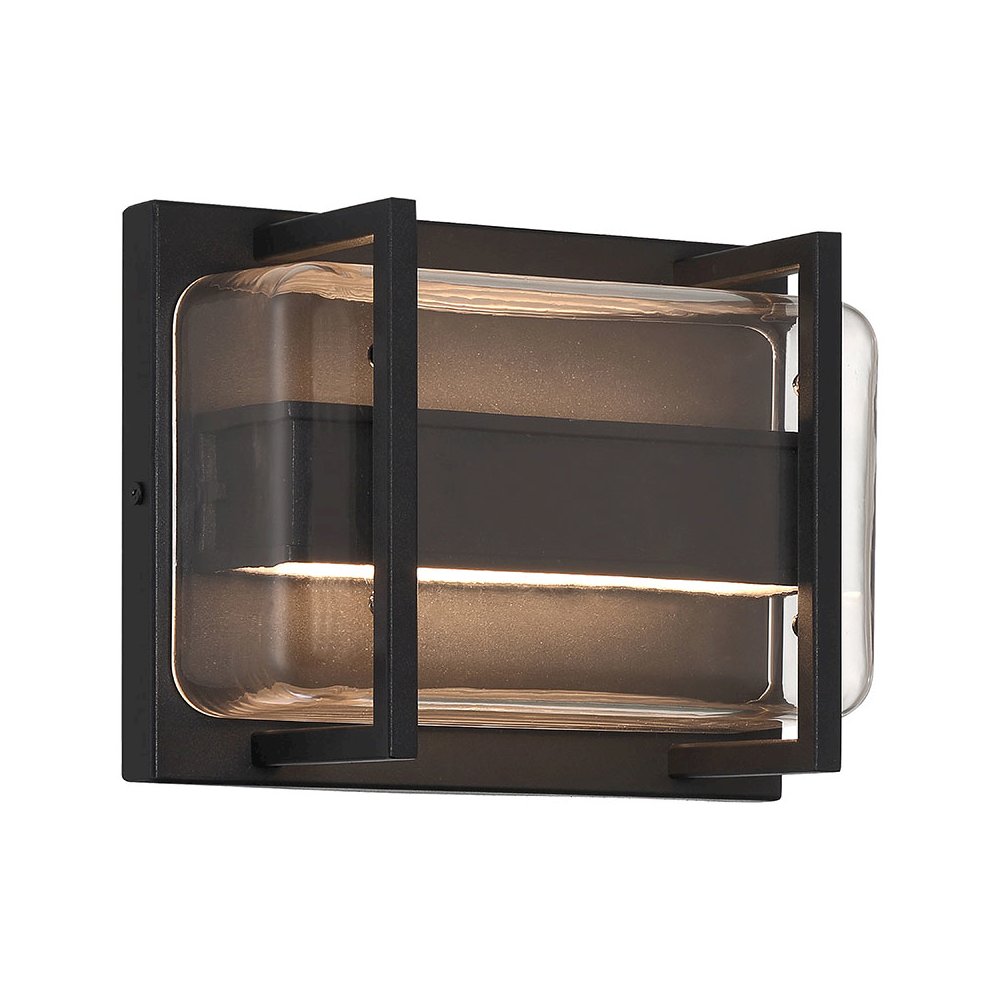 Bi-Directional Outdoor LED Wall Mount in Black Color. Picture 1