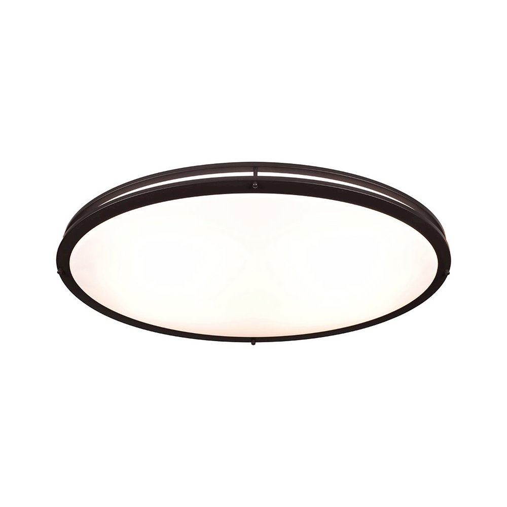 LED Flush Mount in Bronze Color. Picture 1