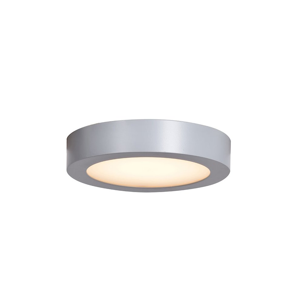 LED Flush Mount in Silver Color. Picture 1