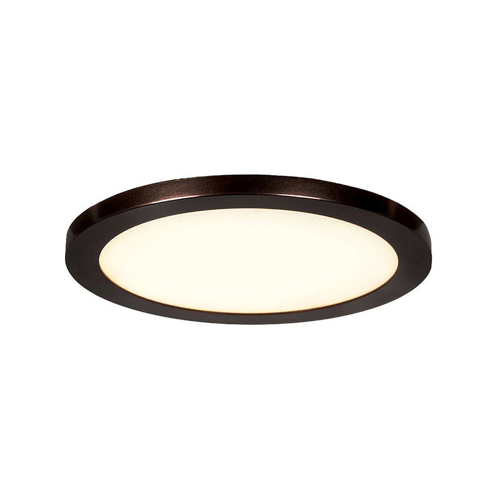 LED Flush Mount in Bronze Color. Picture 1