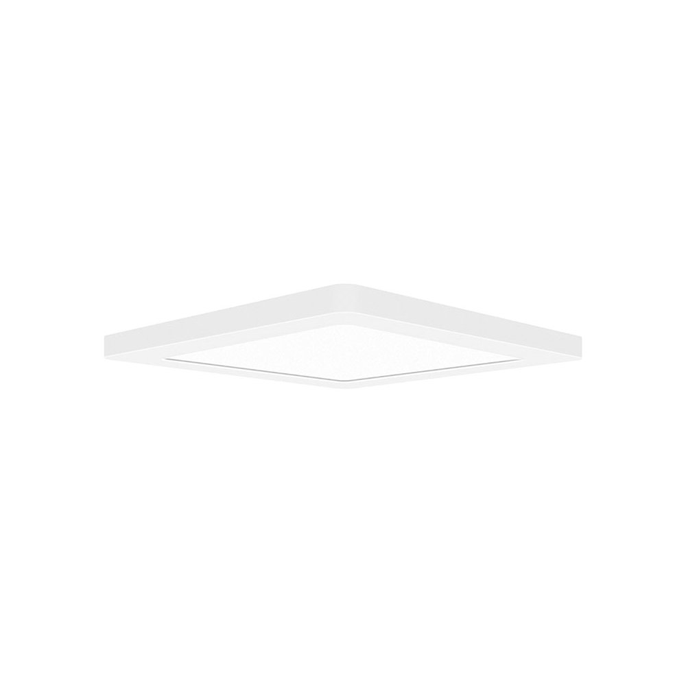 Dual Voltage LED Flush Mount in White Color. Picture 1