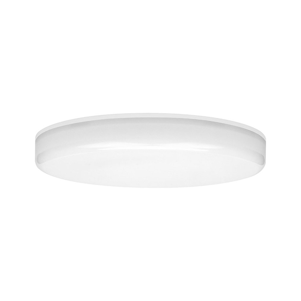 Frameless LED Flush Mount in White Color. Picture 1