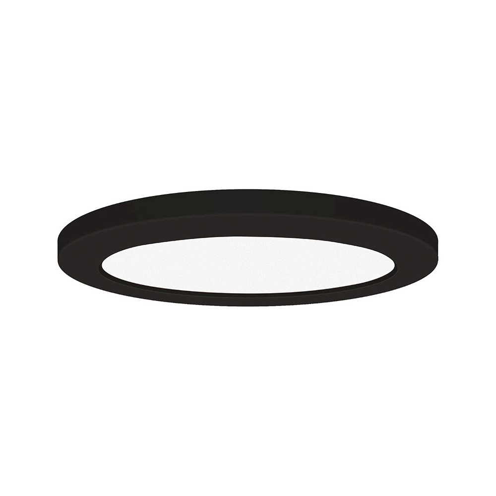 LED Flush Mount in Black Color. Picture 1