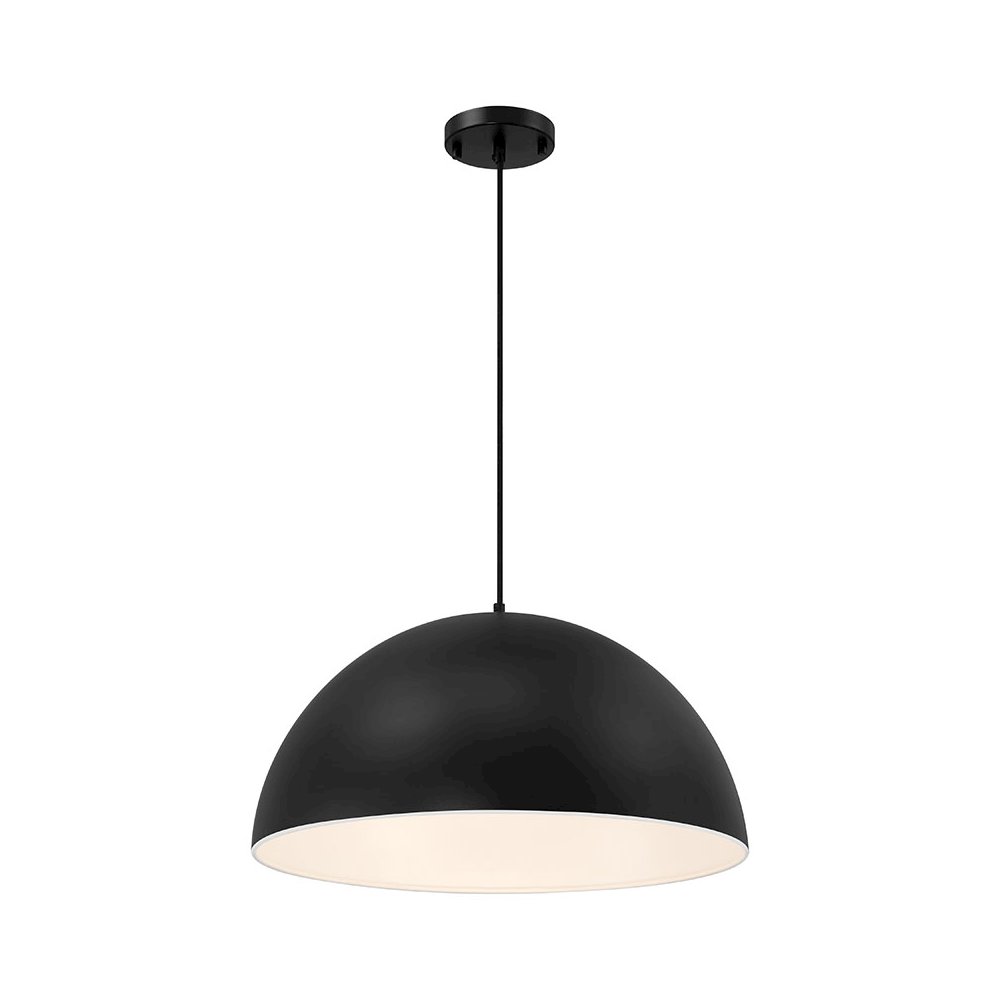1 Light Pendant in Matte Black Color. Picture 1