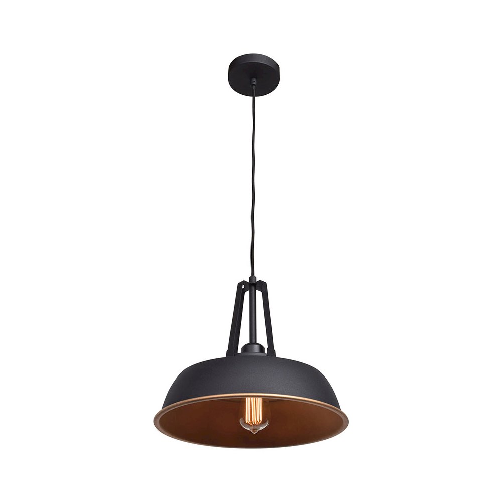 Pendant in Matte Black Color. Picture 1
