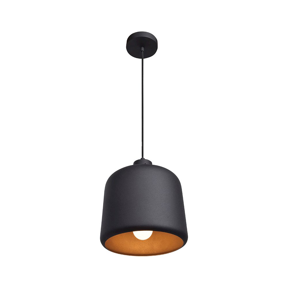 LED Pendant in Matte Black Color. Picture 1