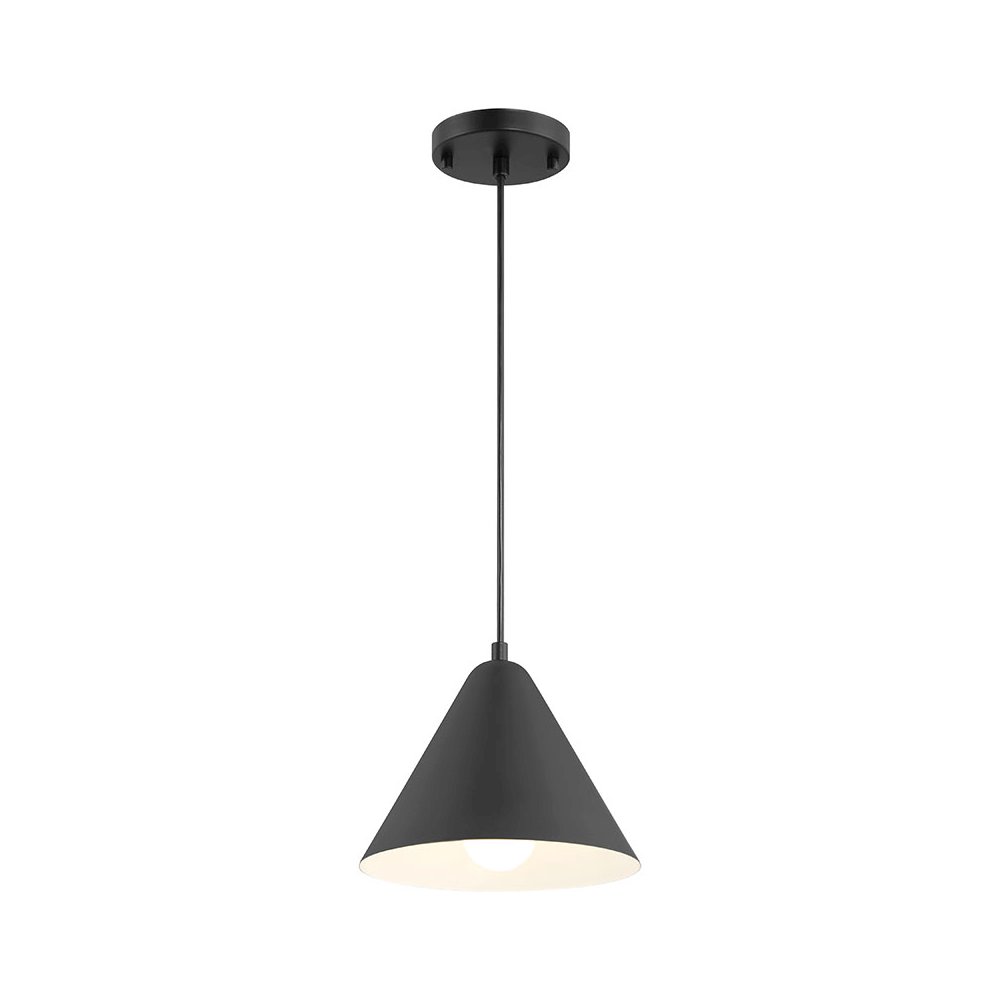 LED Pendant in Matte Black Color. Picture 1