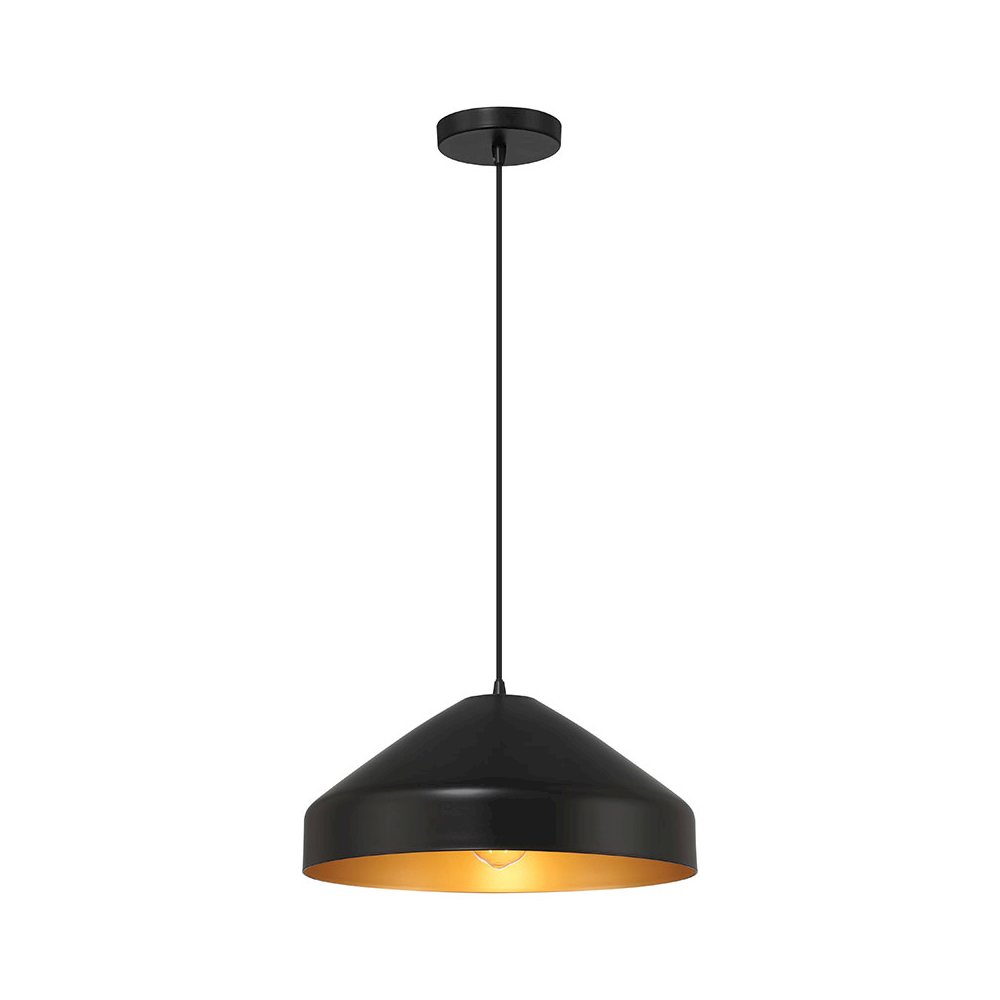 1 Light Pendant in Matte Black Color. Picture 1