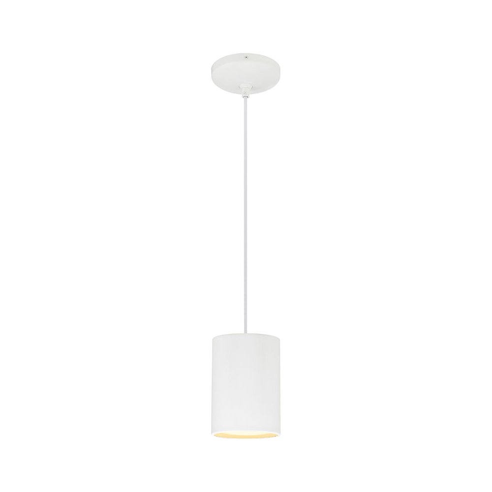 LED Pendant in Matte White Color. Picture 1