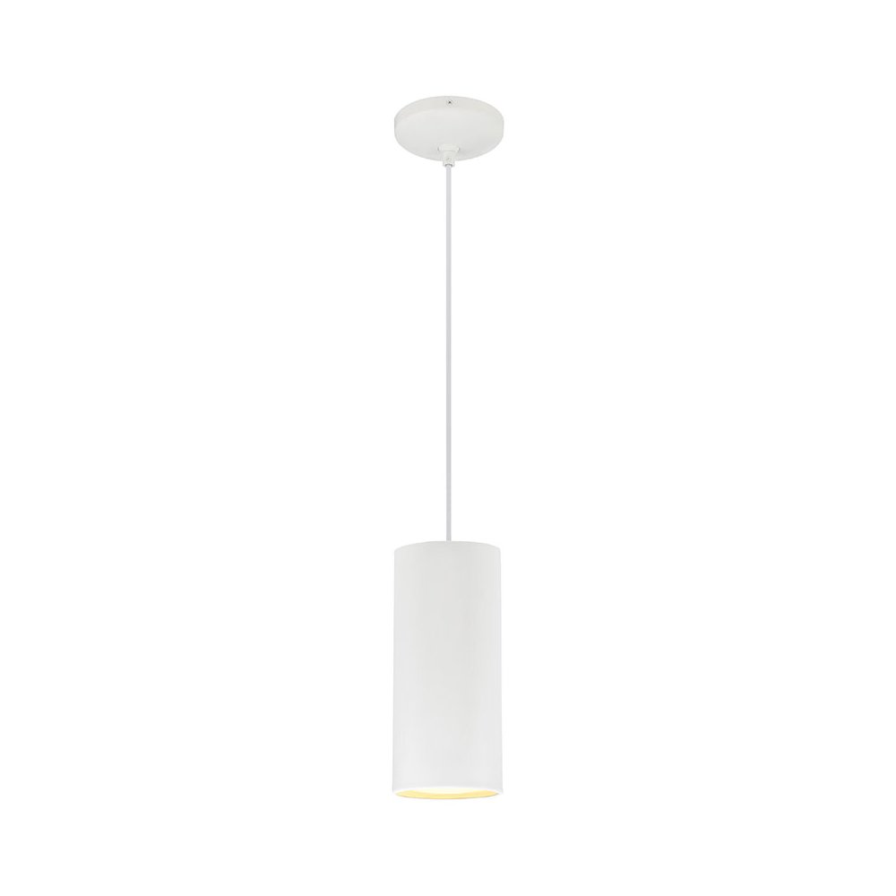 LED Pendant in Matte White Color. Picture 1