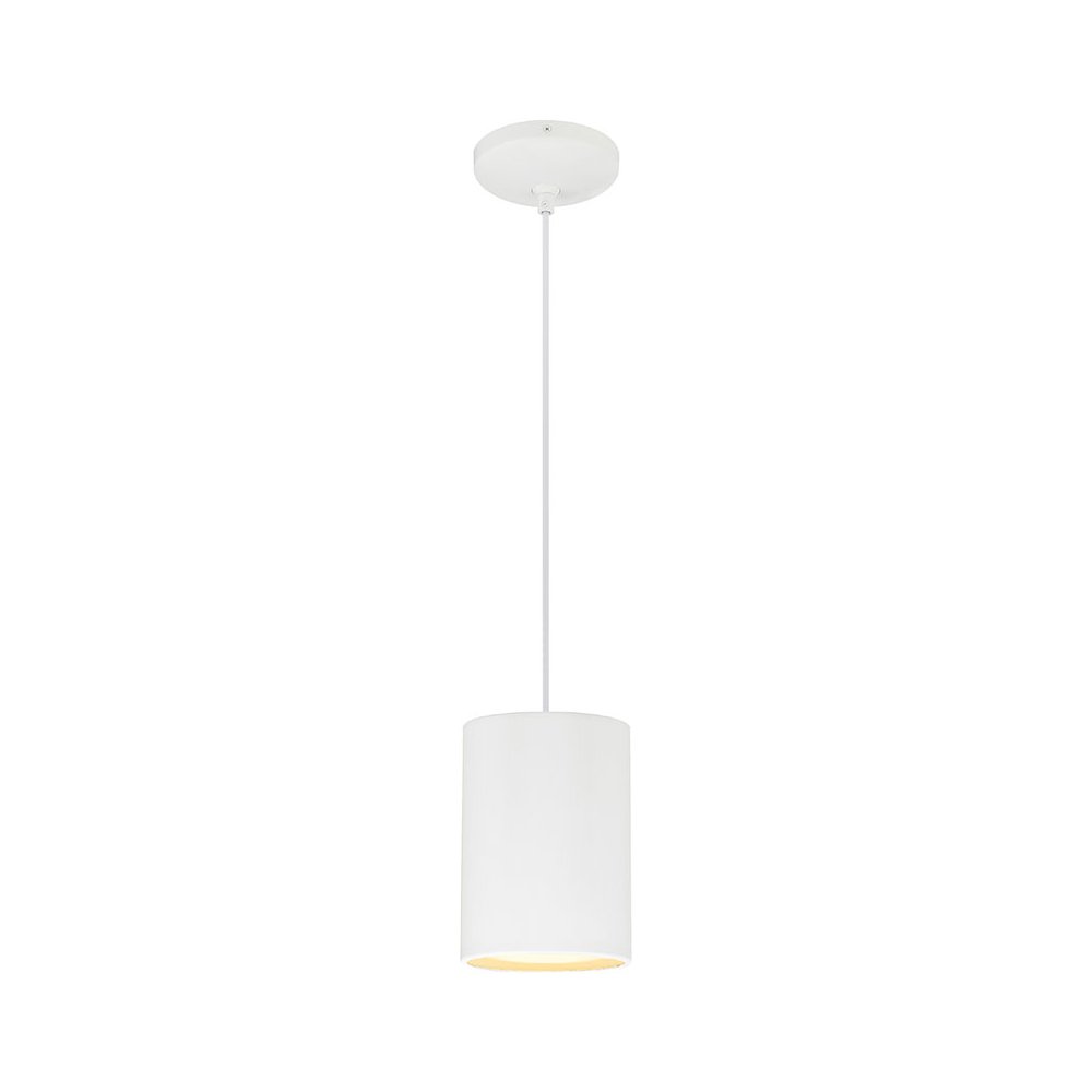LED Pendant in Matte White Color. Picture 1