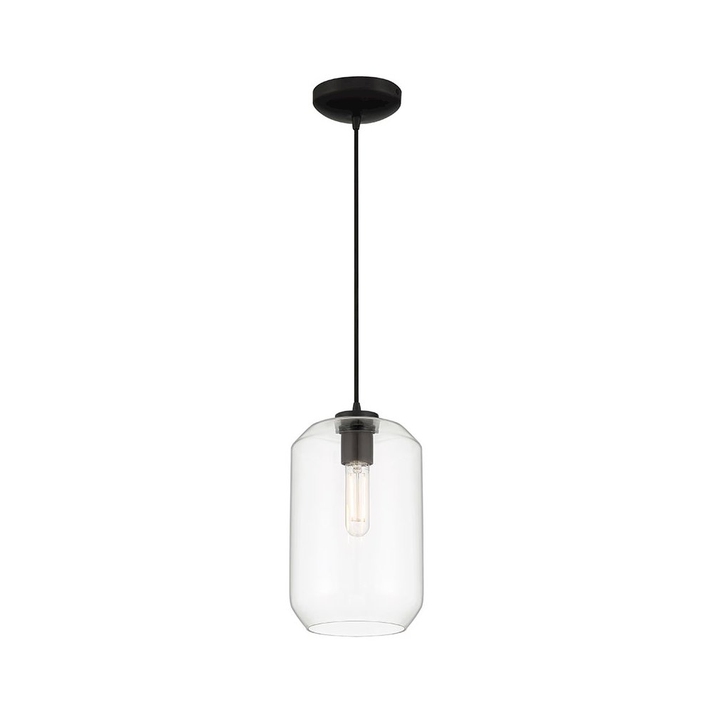 LED Pendant in Black Color. Picture 1