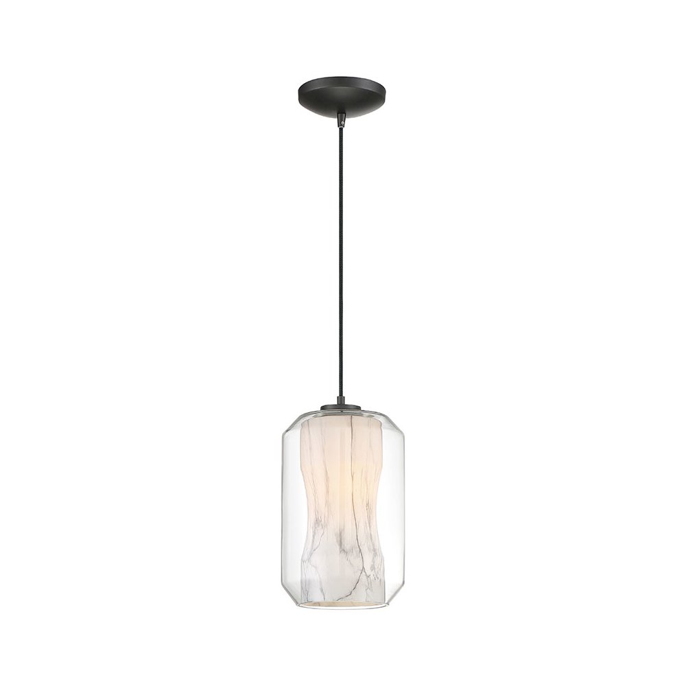 LED Pendant in Black Color. Picture 1