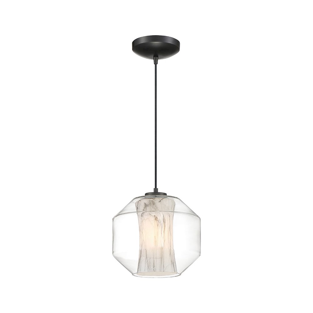LED Pendant in Black Color. Picture 1