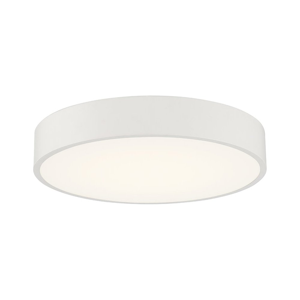 LED Flush Mount in White Color. Picture 1