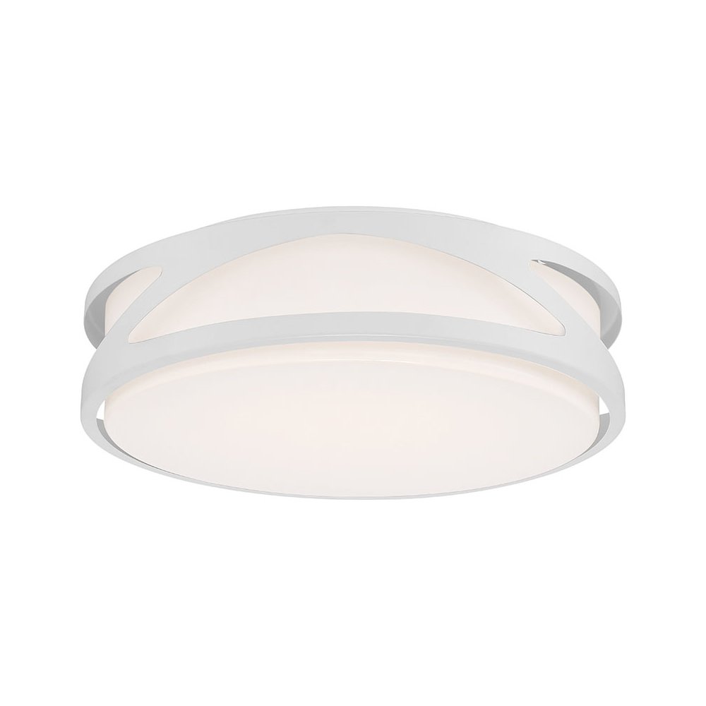 LED Flush Mount in White Color. Picture 1