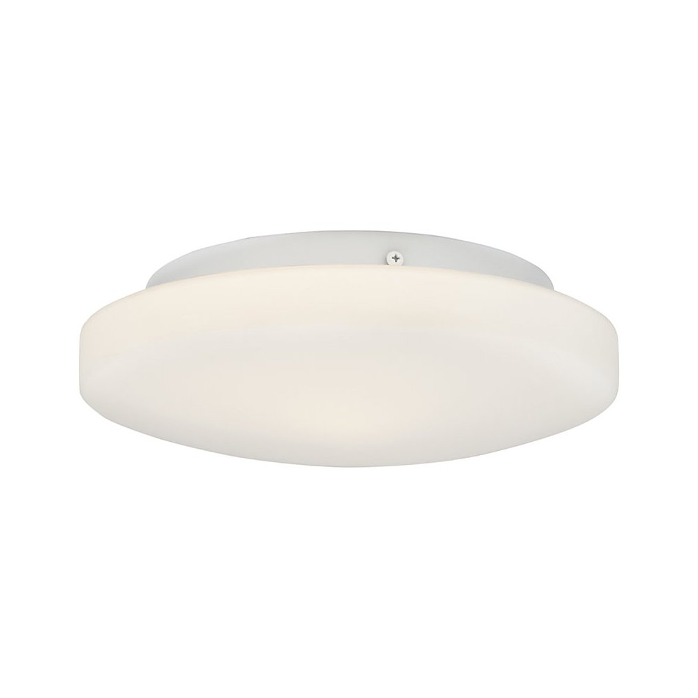 Dimmable LED Flush Mount in White Color. Picture 1