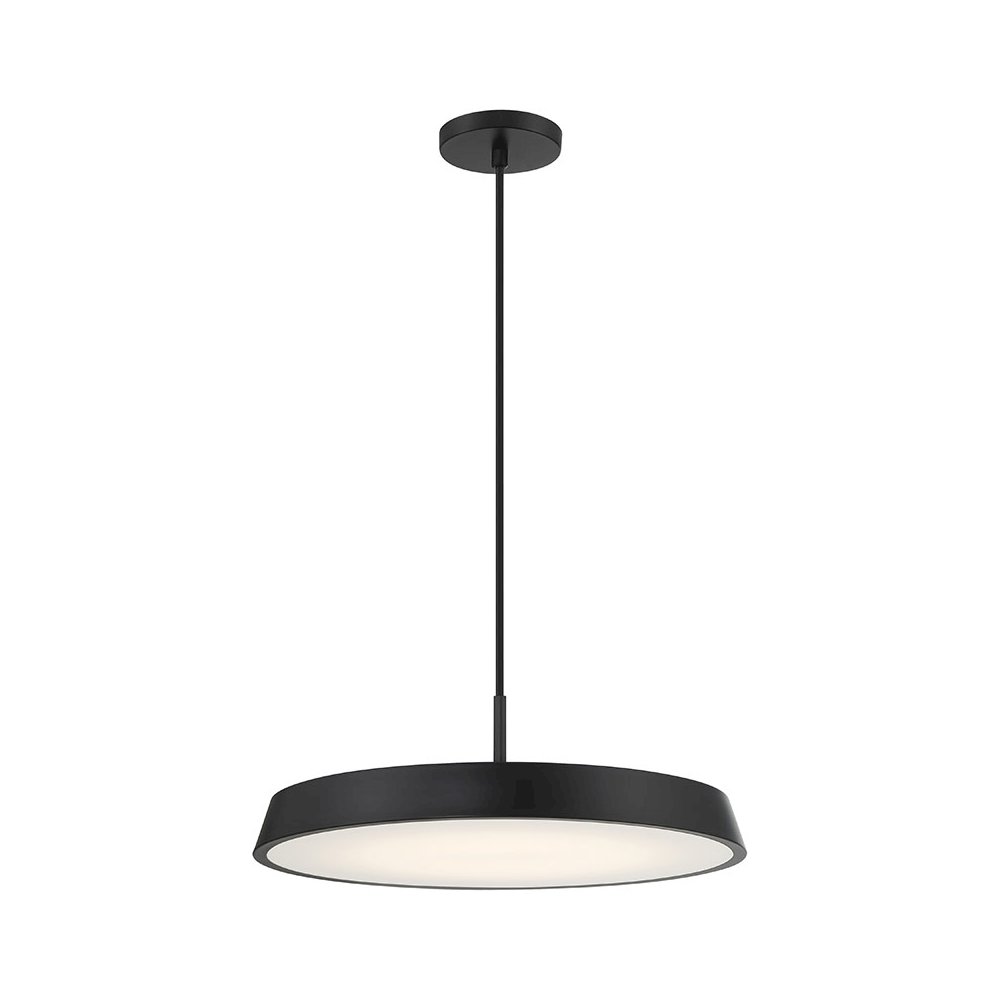 3CCT LED Pendant in Matte Black Color. Picture 1