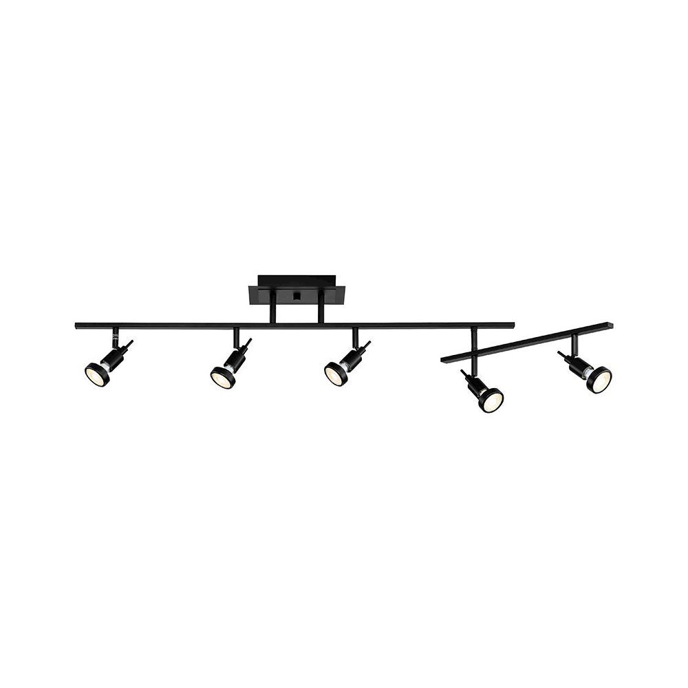 5 Light Adjustable LED Track in Black Color. Picture 1